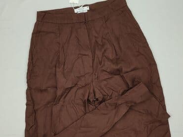 koszulka w paski reserved: Spodnie materiałowe damskie, L — 1