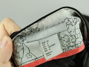 hm krótkie spodenki czarne: H&M, Spodnie materiałowe damskie, rozmiar S — 5