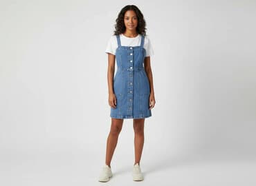 sukienki dżinsowe wrangler: H&M, Sukienka damska, rozmiar S — 1