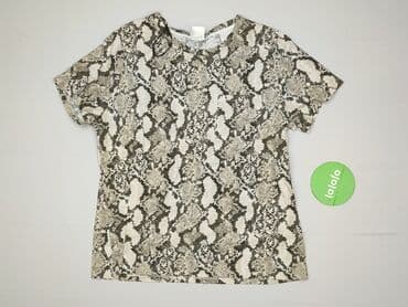 smog regular fit t shirty: H&M, T-shirt damski, rozmiar L — 2