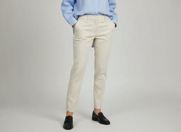 brązowe spodnie woskowane stradivarius: Stradivarius, Spodnie materiałowe damskie, rozmiar S — 1