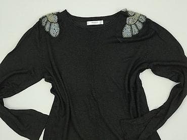 czarne nitki w mango: Mango, Sweter damski, rozmiar M — 1