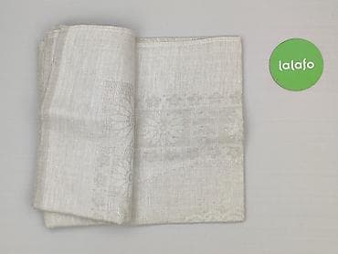 plisowany materiał: Obrus 140 x 140, kolor - Biały, stan - Idealny — 3