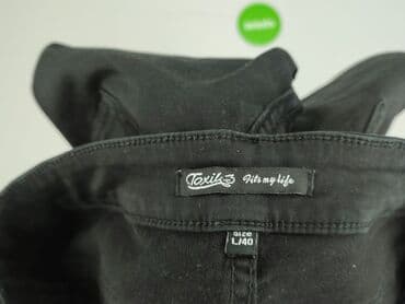 legginsy lateksowe z wysokim stanem: Toxik3, Jeansy damskie, L — 4