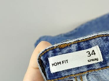 jasne dżinsy z wysokim stanem: Sinsay, Jeansy damskie, rozmiar XS — 4