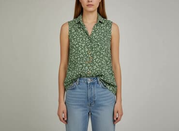 bluzki z odcieciem pod biustem: Bluzka damska, rozmiar L — 8