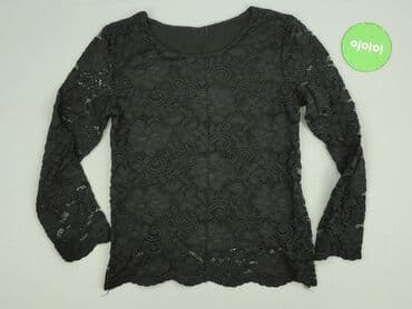 czarne bluzki rekaw 3 4: Bluzka damska, rozmiar S — 2
