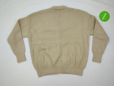 beżowe ponczo: Kardigan damski, rozmiar L — 3