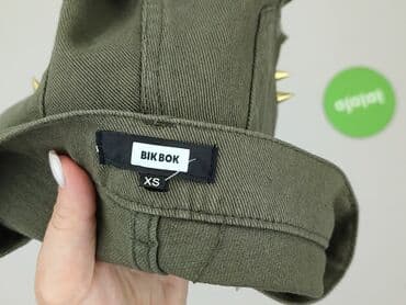 spodenki jeansowe z wysokim stanem pull and bear: Bik Bok, Szorty damskie, rozmiar XS — 4