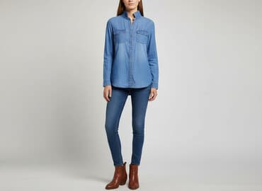 sinsay bluzki koszulowe: Koszula damska, rozmiar M — 8