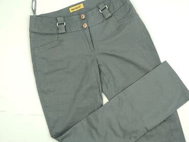 zielone spodnie dresowe zara: Material trousers for women, size L (EU 40) — 1