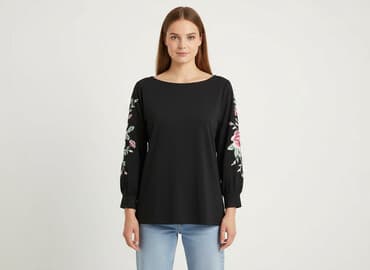 koszulka z długim rękawem w paski: Yups, T-shirt damski, rozmiar S — 8