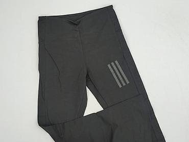 czarne dresy: Adidas, Legginsy Sportowe damskie, rozmiar M — 1