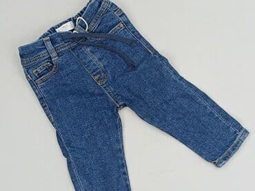 Jeansy: Spodnie jeansowe, Mango, 9-12 miesięcy, stan - Idealny