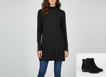 sweter na guziki: Zara, Tunika damska, rozmiar S — 6