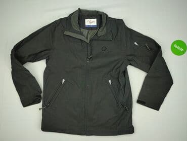 kurtki czarne z kapturem: Active Wear, Вітрівка для чоловіків, розмір L — 2