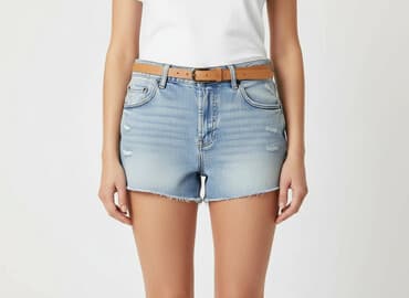c a top: Topshop Moto, Shorts for women, size S — 7