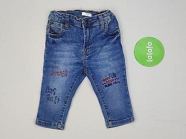 dresy m sara: Spodnie jeansowe, 6-9 miesięcy, stan - Bardzo dobry — 2