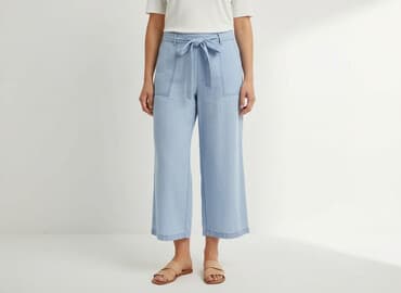 szerokie spodnie new yorker: UpFashion, Spodnie materiałowe damskie, rozmiar M — 7