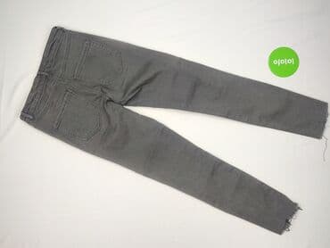 woskowane spodnie z wysokim stanem stradivarius: Zara, Jeansy damskie, rozmiar S — 3