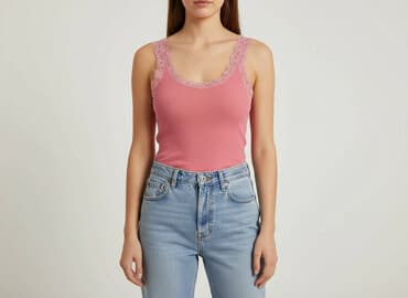 cieliste podkoszulki damskie: T-shirt damski, rozmiar S — 5