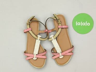 klapki złote lidl: Sandały damskie, rozmiar 37 — 2