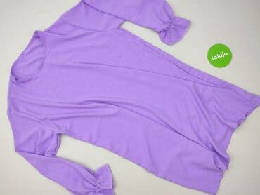 fioletowa sukienka z długim rękawem: Sukienka damska, rozmiar 2XL — 2