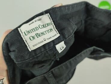 rozkloszowane spodenki czarne: United Colors of Benetton, Szorty dla mężczyzn, rozmiar M — 4