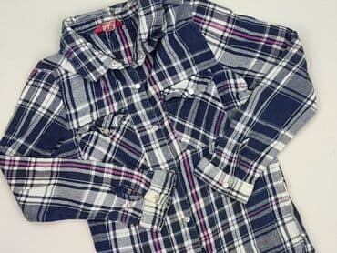 Shirt 12 years, condition - Perfect, pattern - Cell, color - Blue