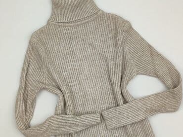 koszulka z prazkowanej dzianiny: Sweter damski, rozmiar S — 1