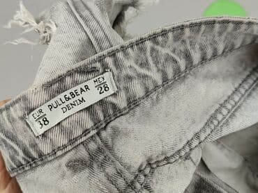 spodenki jeansowe z wysokim stanem pull and bear: PULL&BEAR, Szorty damskie, rozmiar M — 5