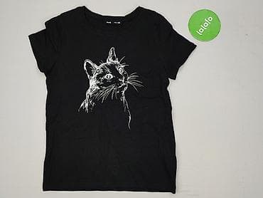 koty: Sinsay, T-shirt damski, rozmiar 2XS — 2