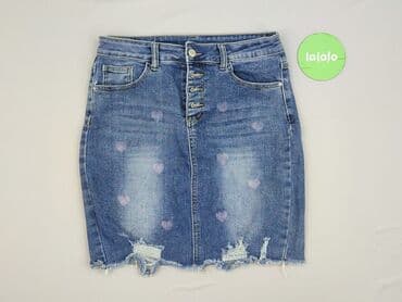 jeansy z serduszkami: Spódnica damska, rozmiar S — 2
