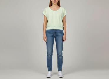 t shirt z baskinką: T-shirt damski, rozmiar L — 5