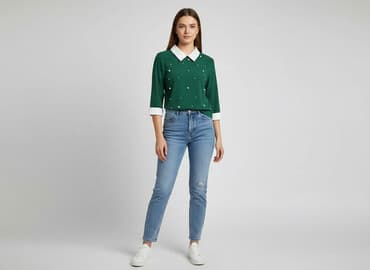 bluzki butelkowa zielen: Bluzka damska, rozmiar S — 6