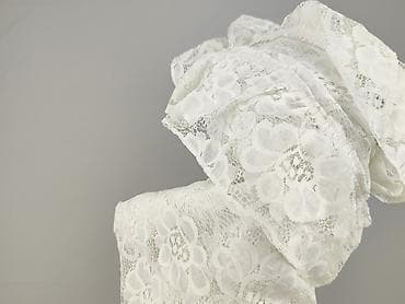 wojan pościel: Biała koronka materiałowa – gipiura w kwiaty - Kolor: biały/śnieżny - — 4