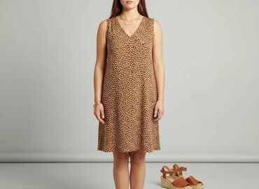 brazowe sukienki: Sukienka damska, rozmiar XL — 6