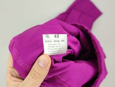 pomarańczowe spodnie hello kitty: Spodnie materiałowe damskie, rozmiar 4XL — 6