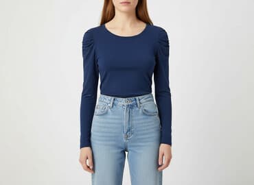 koszulka z długim rękawem w paski: Soyaconcept, T-shirt damski, rozmiar S — 7