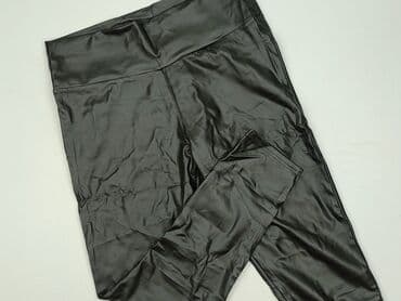 c a legginsy ocieplane: Legginsy Ze skóry ekologicznej damskie, rozmiar XL — 1