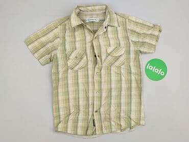 reserved koszulka w paski: Shirt 8 years, condition - Very good, pattern - Cell, color - Green — 2