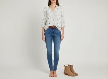 sukienka z karczkiem: Yessica, Bluzka damska, rozmiar L — 6