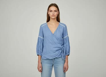 długa bluzka na wierzch krzyżówka: Women's blouse, size One size — 1