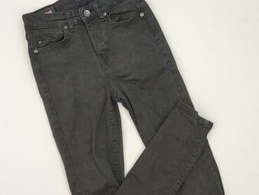 szare szerokie jeansy: Jeansy damskie, rozmiar 2XS — 1