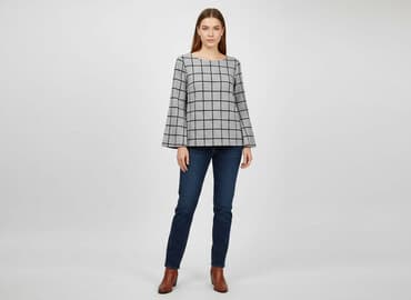 marynarka w kratę mohito: Mohito, Women's blouse, size L — 8