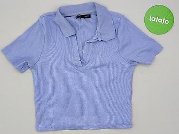 bluzki basic prążek: Damska koszulka polo, rozmiar M — 2