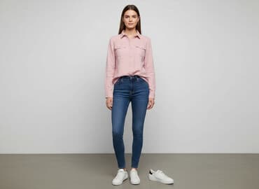 koszula satynowa rozowa: Koszula damska, rozmiar S — 6