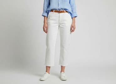 trampki tommy hilfiger biale: Spodnie 3/4 damskie, rozmiar S — 5