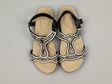 klapki z brylantami: Sandały damskie, rozmiar 36 — 1