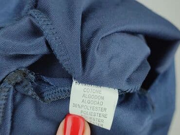 granatowa bluza h m: Velour, Bluza z kapturem damska, rozmiar L — 5